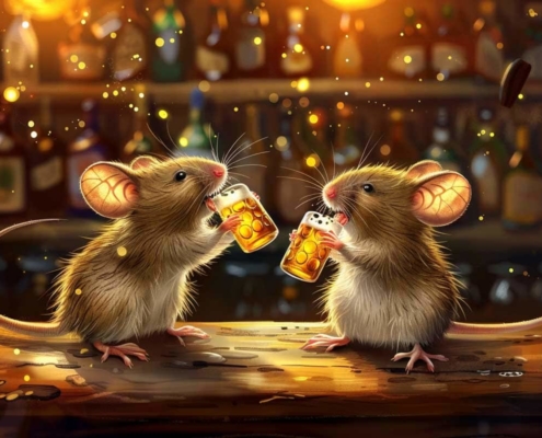 mice-drink-beer